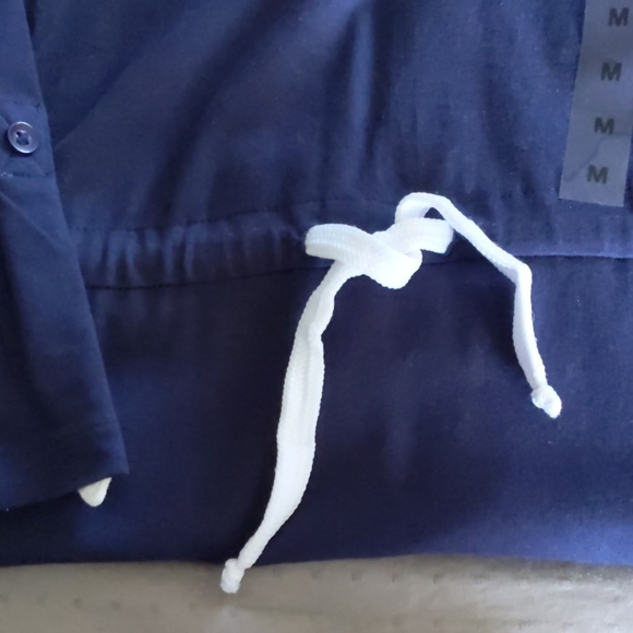 Crown and Anchor Navy button shirt dress/tunic - Picture 5 of 7